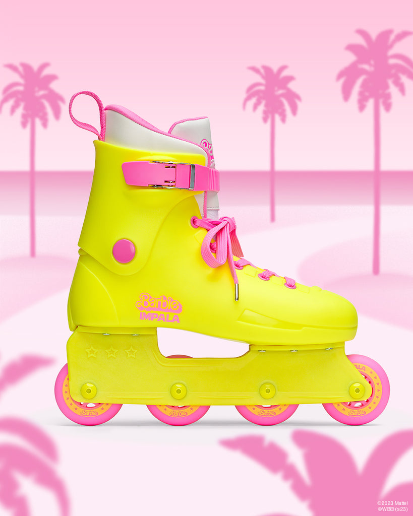 Obtiens les même patins rétro que Ryan Gosling et Margot Robbie du film Barbie! - Boutique Solo Inline