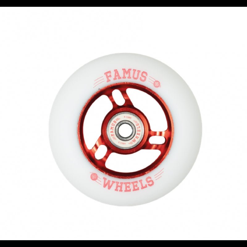 Roues de patins Famus Wheels 90mm avec bearings (4 pack) - Boutique Solo Inline