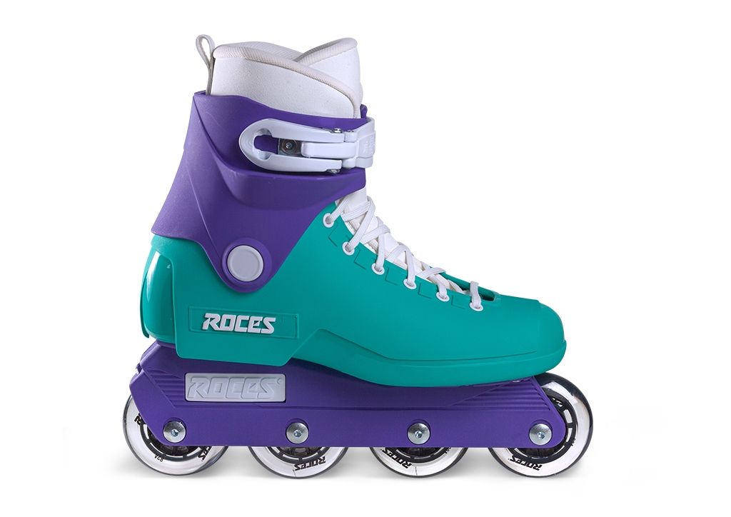 patin à roues alignées Roces 1992 Teal inline skate retro vintage